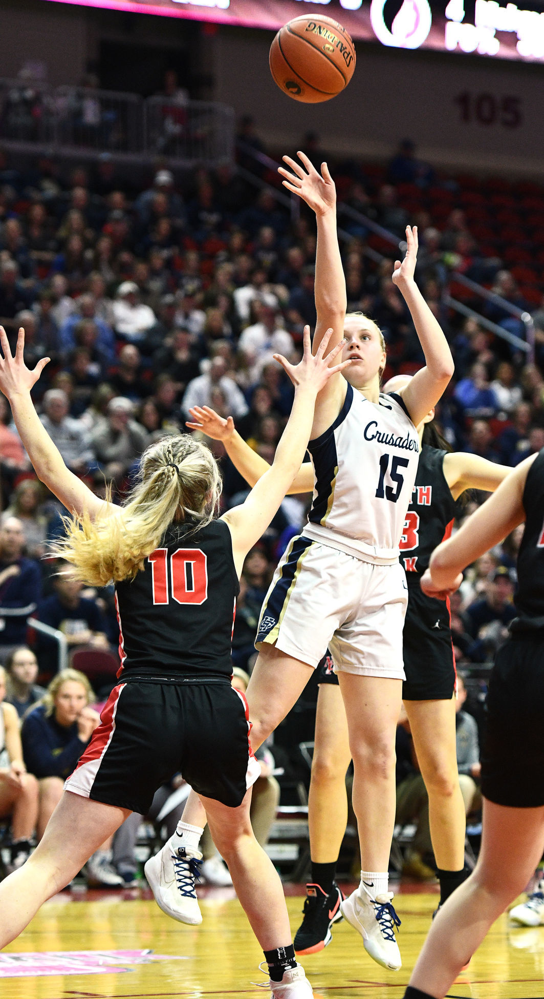 Heelan vs North Polk state basketball